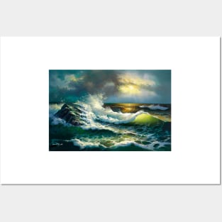 OCEAN WAVES Posters and Art